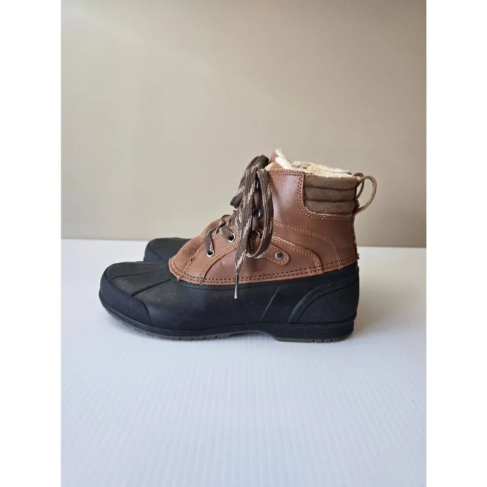 Cat & Jack Duck Boots Sz 4 Brown Black